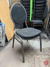Stacking Banquet Chair Teardrop Back Padded W/