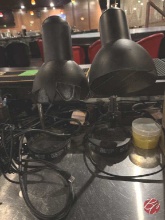Misc Lot-Led lights, Ingenico Scanner. Guest Books