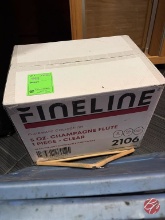 Fineline 5 oz Plastic Champagne Flutes
