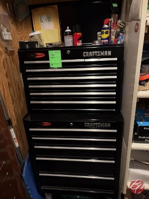 Craftsman Tool Box W/Misc Tool Contents