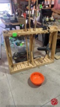 Wooden Garden Tool/Fishing Rod Holder