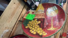 Susan Winget Serving Platter Pinot Grigio Pattern