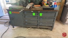 Wooden Top (7)-Drawer -(1)-Cabinet Work Bench