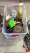 Vases and Picture w/Frame Container Included