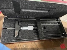 Starrett Micrometer Depth Gauge W/ Case