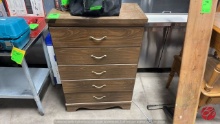 Wood 5-Drawer Dress