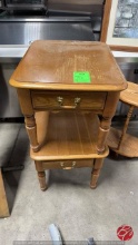 Wood End Tables W/ Drawers