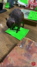 Hand Carved Desert Ironwood American Bison