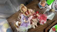 Collection Of Porcelain Pose Able Dolls