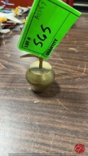 Vintage Solid Brass Apple Shaped Table Bell