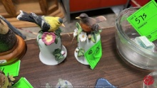 Vintage Porcelain Robin Bells
