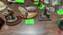 Collection Of Ducks, Deer & Birds Figurines