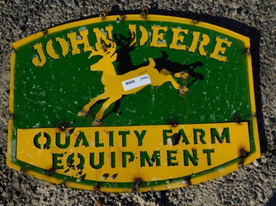 JOHN DEERE METAL SIGN