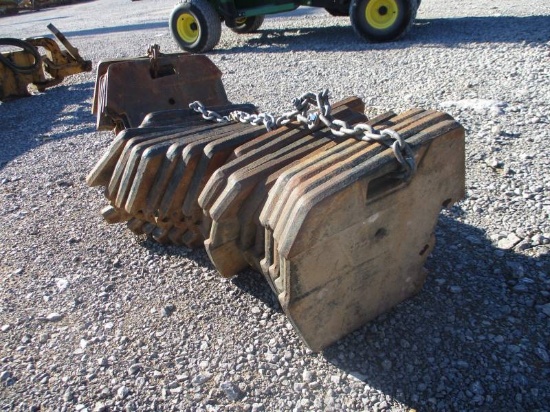 LOT OF TRACTOR WEIGHTS
