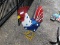 SMALL AMERICAN METAL ROOSTER STATUE