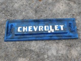 CHEVROLET TAILGATE METAL SIGN