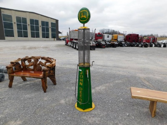 JOHN DEERE GAS PUMP STATUE