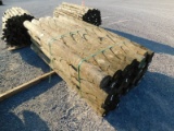 (1) NEW BUNDLE OF WOODEN FENCE POSTS