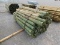 (1) BUNDLE OF WOODEN FENCE POSTS