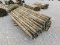 (1) BUNDLE OF WOODEN FENCE POSTS