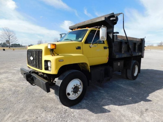 1997 CHEVY 7500 S/A DUMP TRUCK