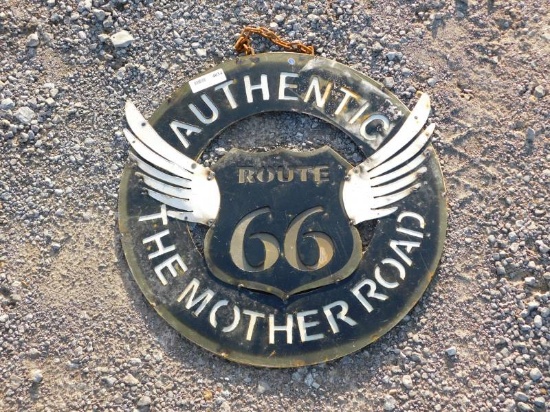 ROUTE 66 METAL SIGN