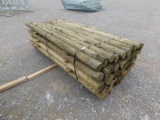 (1) BUNDLE OF WOODEN FENCE POSTS