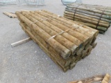 (1) BUNDLE OF WOODEN FENCE POSTS