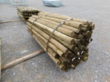 (1) BUNDLE OF WOODEN FENCE POSTS