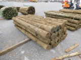 (1) BUNDLE OF WOODEN FENCE POSTS