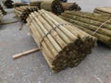 (1) BUNDLE OF WOODEN FENCE POSTS