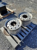 (2) ALUM TRUCK WHEELS