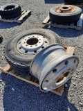 (2) ALUM TRUCK WHEELS