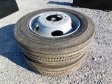 (2) MICHELIN 225/70R19.5 TIRES MOUNTED