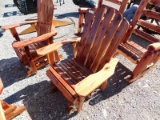 RED CEDAR GLIDER CHAIR