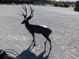 METAL DECORATIVE BUCK DEER STATUE