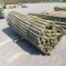 (1) BUNDLE OF WOODEN FENCE POSTS