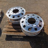 (2) ALUM TRUCK WHEELS