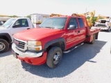 2003 GMC 3500 S/A FLATBED TRUCK