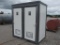 NEW 2 STALL PORTABLE RESTROOM