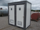 NEW 2 STALL PORTABLE RESTROOM