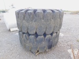 (2) USED 26.5-25 TIRES