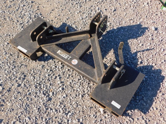 KASCO 3 PT HITCH TO SKID STEER ADAPTER