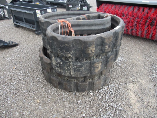 USED SET OF RUBBER TRACKS