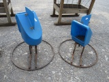 PAIR OF SYDELL GOAT MINERAL FEEDERS