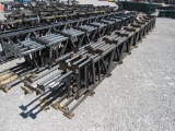 LOT OF (9) MISC STEEL TRUSSES