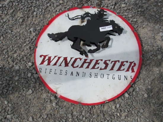 METAL "WINCHESTER" SIGN
