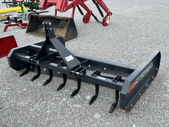 TITAN ATTACHMENTS 7’ LAND LEVELER W/SCARIFIER