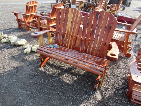 CEDAR GLIDER BENCH SEAT