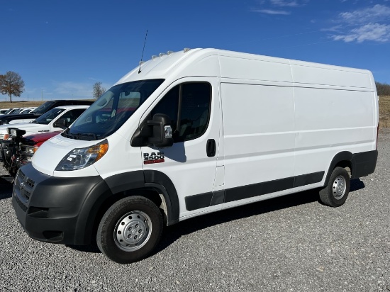 2018 DODGE 3500 PROMASTER DELIVERY VAN